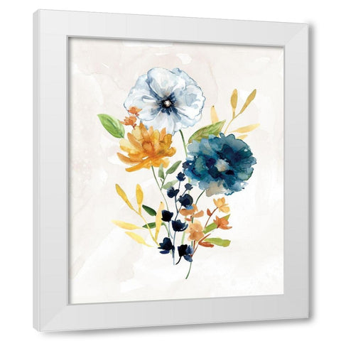 Summer Sprig III White Modern Wood Framed Art Print by Robinson, Carol
