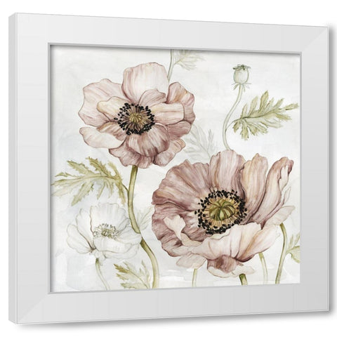 Washed Botanical IV White Modern Wood Framed Art Print by Robinson, Carol