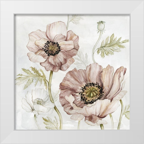 Washed Botanical IV White Modern Wood Framed Art Print by Robinson, Carol
