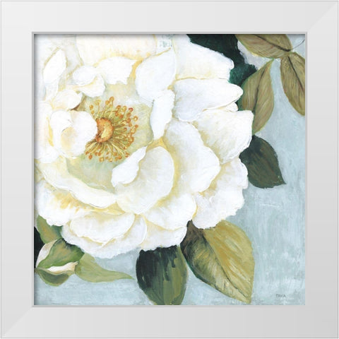 Scent of Summer White Modern Wood Framed Art Print by Tava Studios