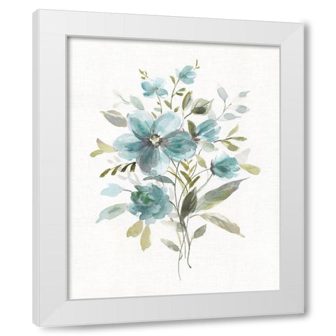 Linen Botanical II White Modern Wood Framed Art Print by Robinson, Carol