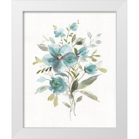 Linen Botanical II White Modern Wood Framed Art Print by Robinson, Carol