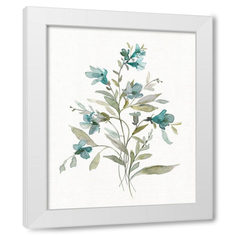 Linen Botanical III White Modern Wood Framed Art Print by Robinson, Carol