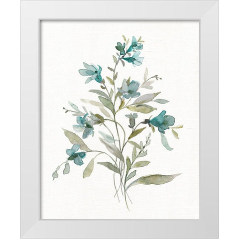 Linen Botanical III White Modern Wood Framed Art Print by Robinson, Carol