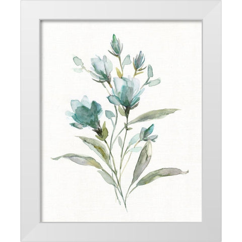 Linen Botanical IV White Modern Wood Framed Art Print by Robinson, Carol