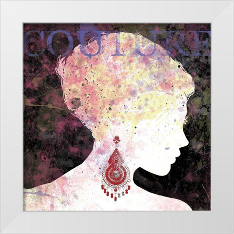 Couture White Modern Wood Framed Art Print by Robinson, Carol