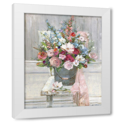 Sit Down for a Spell White Modern Wood Framed Art Print by Swatland, Sally
