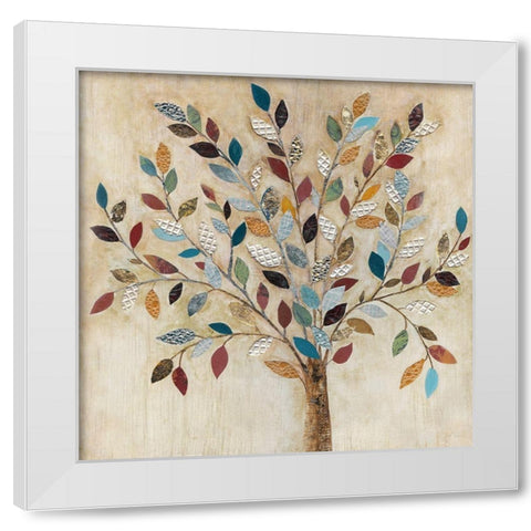 Whimsical Wood White Modern Wood Framed Art Print by Tava Studios