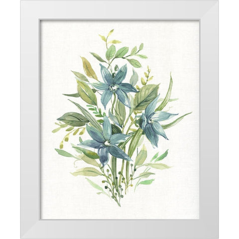 Greenery I White Modern Wood Framed Art Print by Robinson, Carol