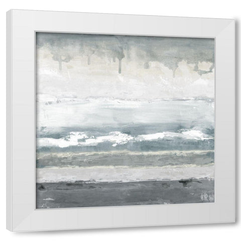 Soft Bay II White Modern Wood Framed Art Print by Tava Studios