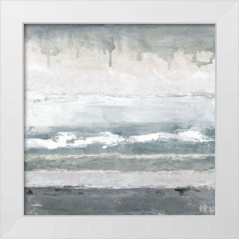 Soft Bay II White Modern Wood Framed Art Print by Tava Studios