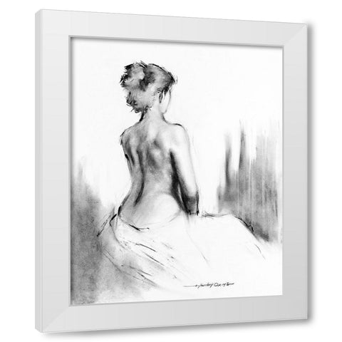 Soft Silhouette I White Modern Wood Framed Art Print by Orme, E. Anthony