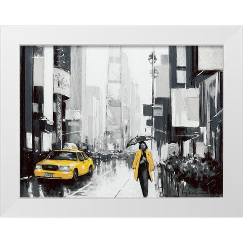 New York City II White Modern Wood Framed Art Print by Orme, E. Anthony
