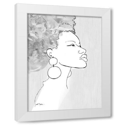 Born This Way White Modern Wood Framed Art Print by Tava Studios