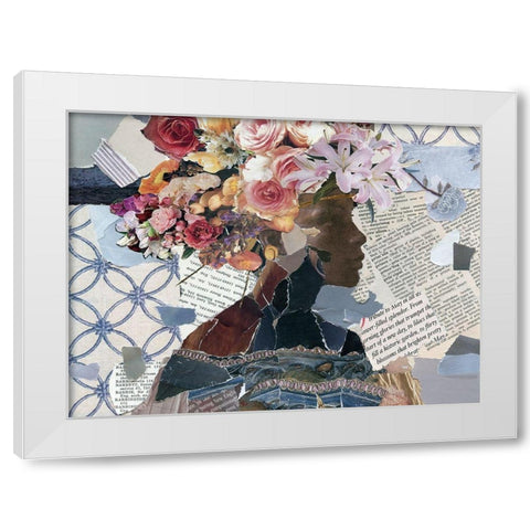 Contemplation I White Modern Wood Framed Art Print by Robinson, Carol