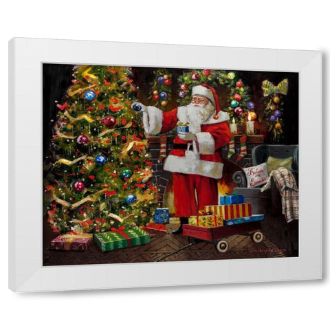 Letter to Santa White Modern Wood Framed Art Print by Orme, E. Anthony