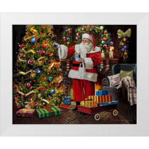 Letter to Santa White Modern Wood Framed Art Print by Orme, E. Anthony