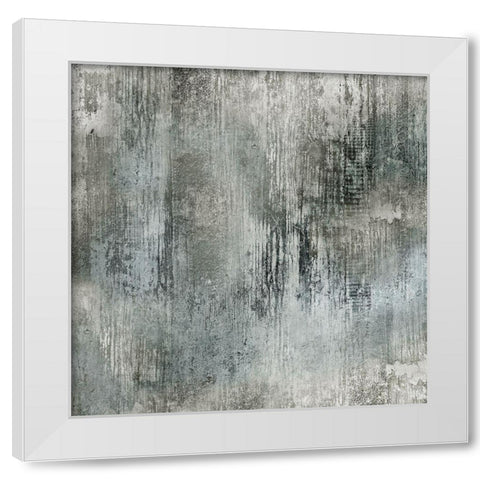 Shades White Modern Wood Framed Art Print by Tava Studios