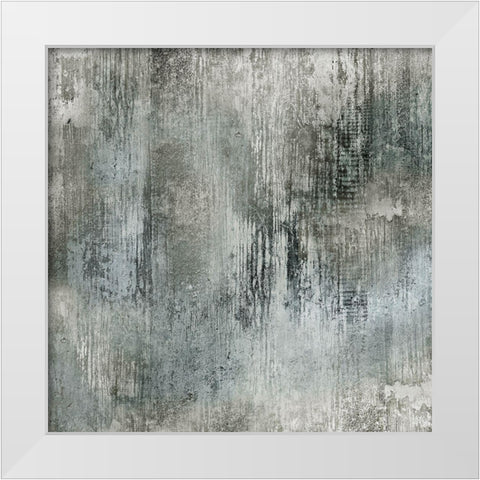 Shades White Modern Wood Framed Art Print by Tava Studios