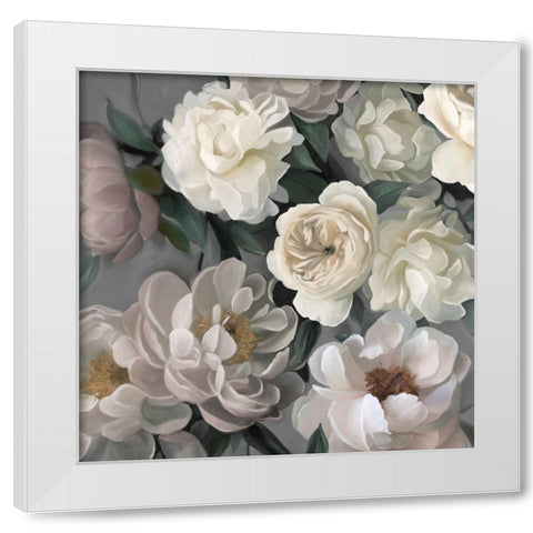 Garden Glory White Modern Wood Framed Art Print by Robinson, Carol