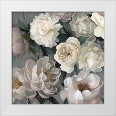 Garden Glory White Modern Wood Framed Art Print by Robinson, Carol