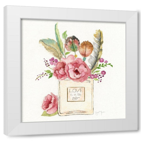Boho Bouquet II White Modern Wood Framed Art Print by Tava Studios
