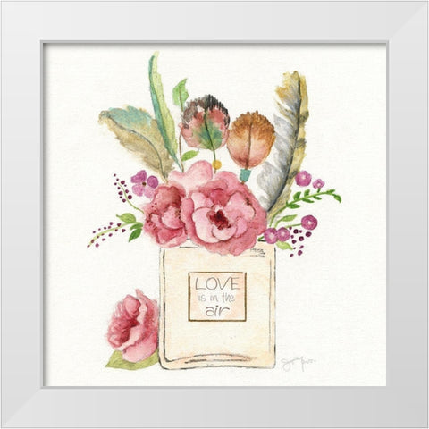 Boho Bouquet II White Modern Wood Framed Art Print by Tava Studios