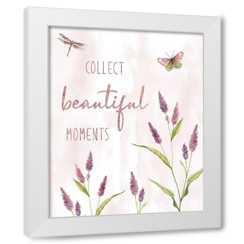 Collect Beautiful Moments White Modern Wood Framed Art Print by Robinson, Carol