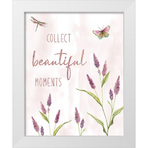 Collect Beautiful Moments White Modern Wood Framed Art Print by Robinson, Carol