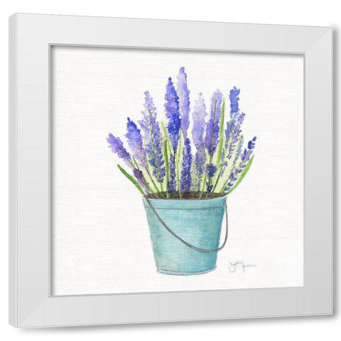 Herbes en Pot II White Modern Wood Framed Art Print by Tava Studios