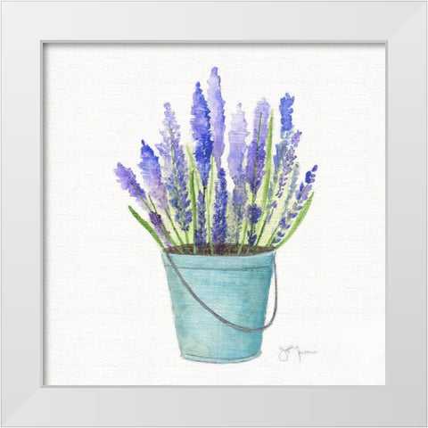 Herbes en Pot II White Modern Wood Framed Art Print by Tava Studios