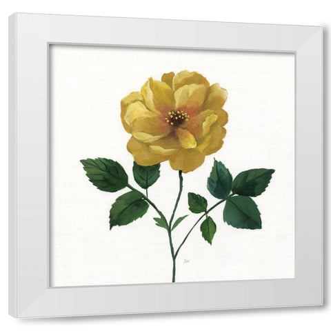 Simple Botanical III White Modern Wood Framed Art Print by Nan