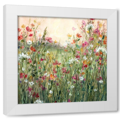 Spring in Full Bloom White Modern Wood Framed Art Print by Robinson, Carol