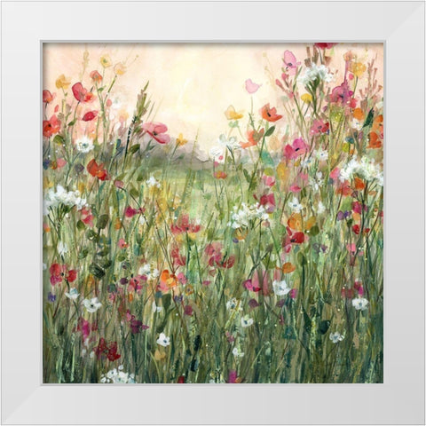 Spring in Full Bloom White Modern Wood Framed Art Print by Robinson, Carol
