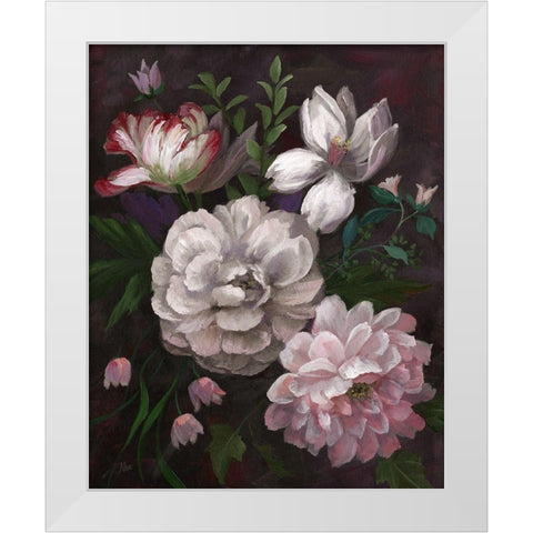 Venezia Bouquet White Modern Wood Framed Art Print by Nan