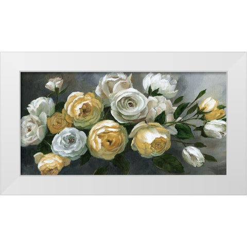 Vintage Belles White Modern Wood Framed Art Print by Nan