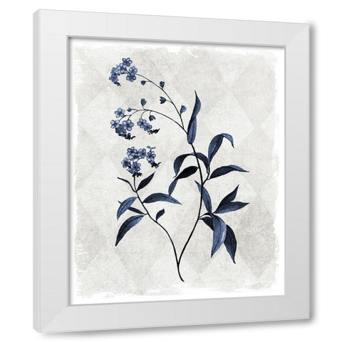 Harlequin Botanical I White Modern Wood Framed Art Print by Robinson, Carol