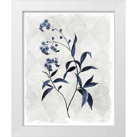 Harlequin Botanical I White Modern Wood Framed Art Print by Robinson, Carol