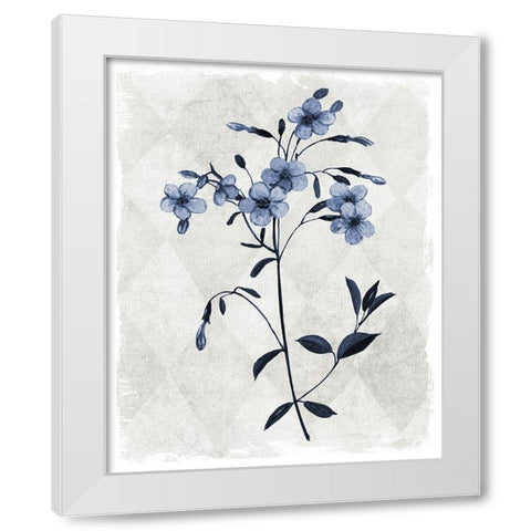 Harlequin Botanical III White Modern Wood Framed Art Print by Robinson, Carol