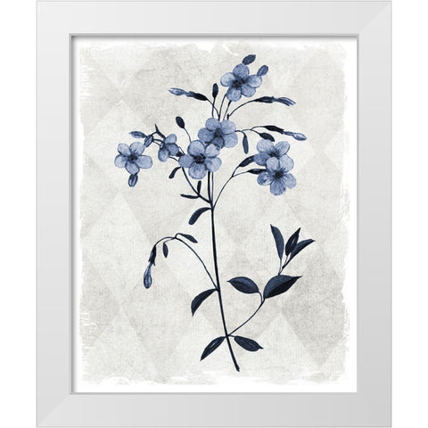 Harlequin Botanical III White Modern Wood Framed Art Print by Robinson, Carol