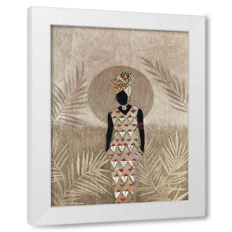 Luna Beauty I White Modern Wood Framed Art Print by Tava Studios