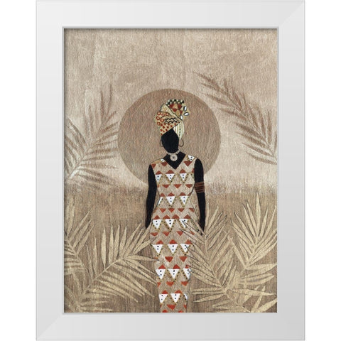 Luna Beauty I White Modern Wood Framed Art Print by Tava Studios