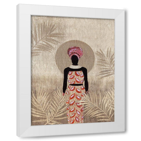 Luna Beauty II White Modern Wood Framed Art Print by Tava Studios