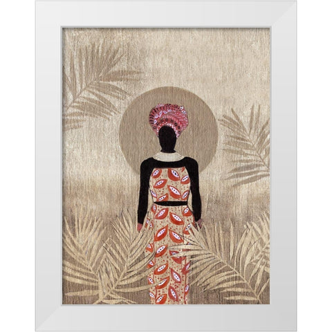 Luna Beauty II White Modern Wood Framed Art Print by Tava Studios