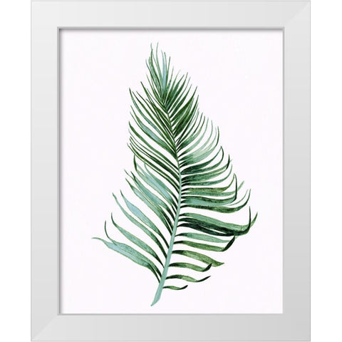 Sage Frond II White Modern Wood Framed Art Print by Tava Studios