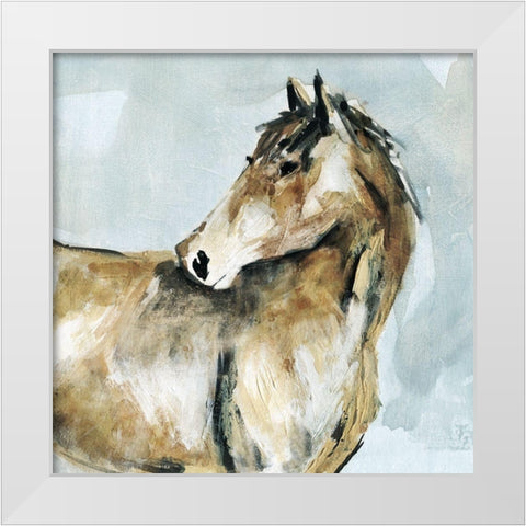 Graceful Stature White Modern Wood Framed Art Print by Robinson, Carol