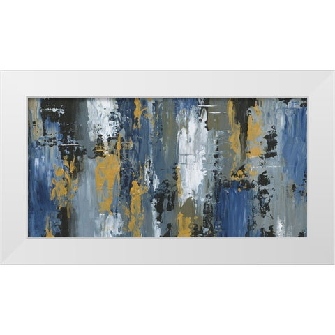 Abstract Play White Modern Wood Framed Art Print by Nan