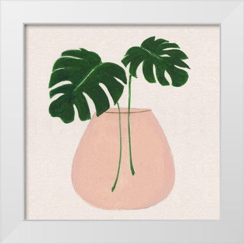 Simple Nature III White Modern Wood Framed Art Print by Tava Studios
