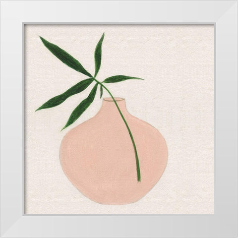 Simple Nature IV White Modern Wood Framed Art Print by Tava Studios