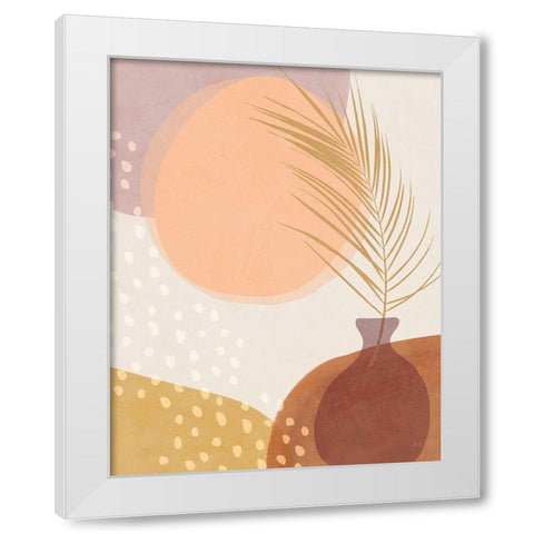 Sedona Sunset White Modern Wood Framed Art Print by Jill, Susan